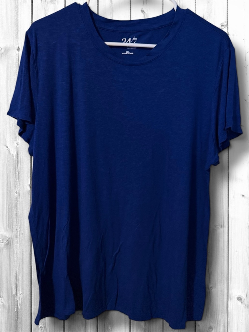 🌼24/7 Maurices Short Sleeve Crew Tee-Deep Blue